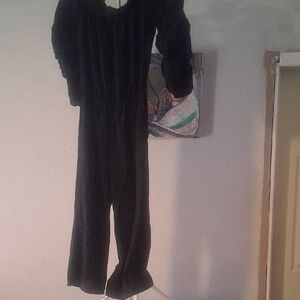 Black Long Sleeve Jumpsuit